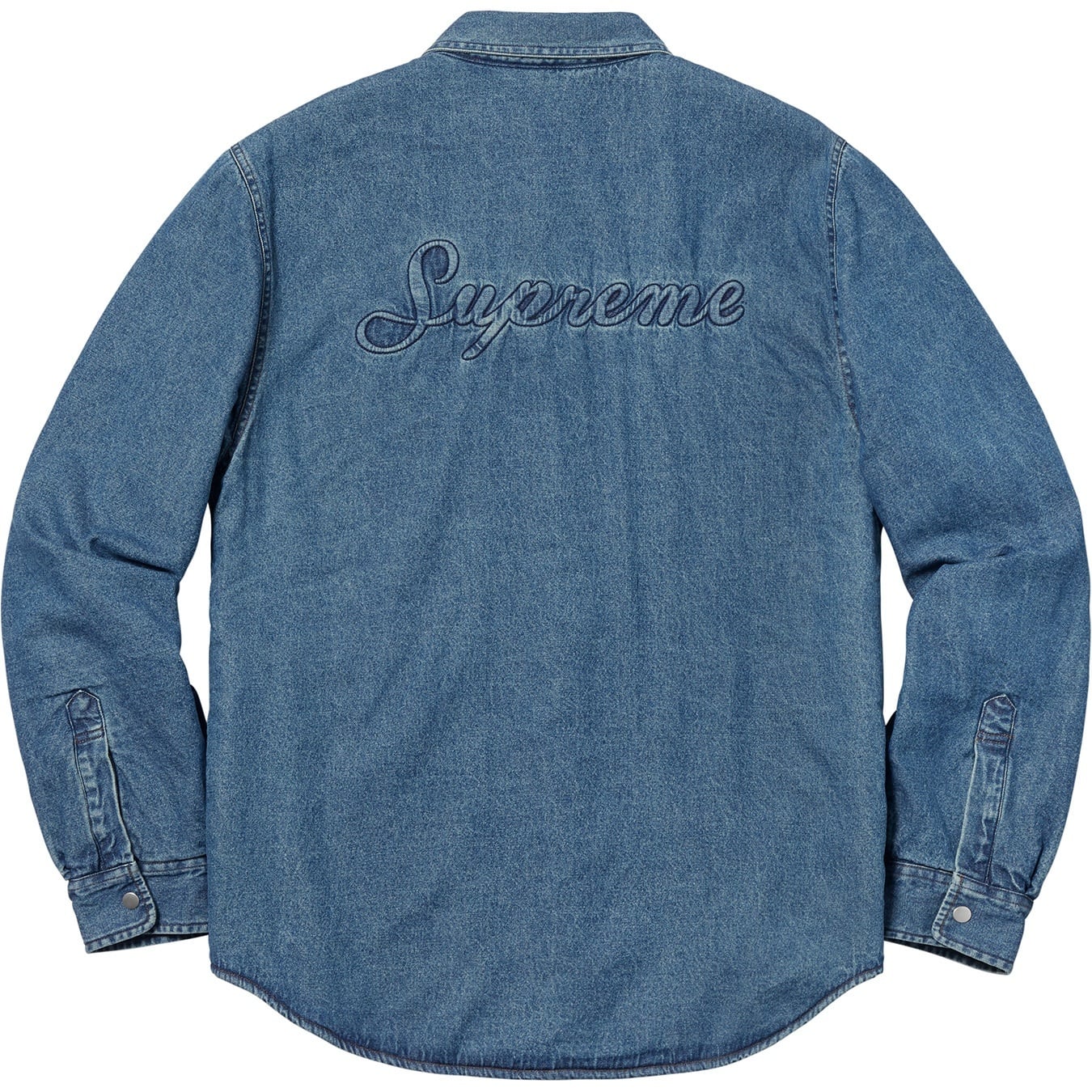 Sherpa Lined Denim Shirt view 10